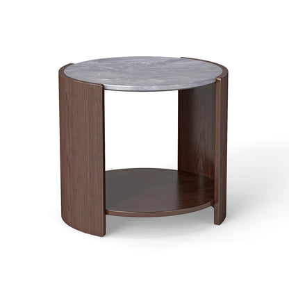 Gia Cultured Marble Side Table