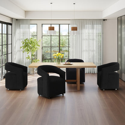 Barrel Rolling Dining Chair