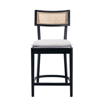 Walter Cane Counter and Bar Stools (set of 2)