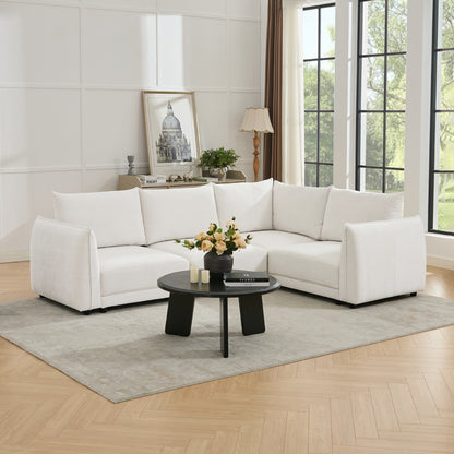 Leen Sectional Sofa - Modern White Sofa