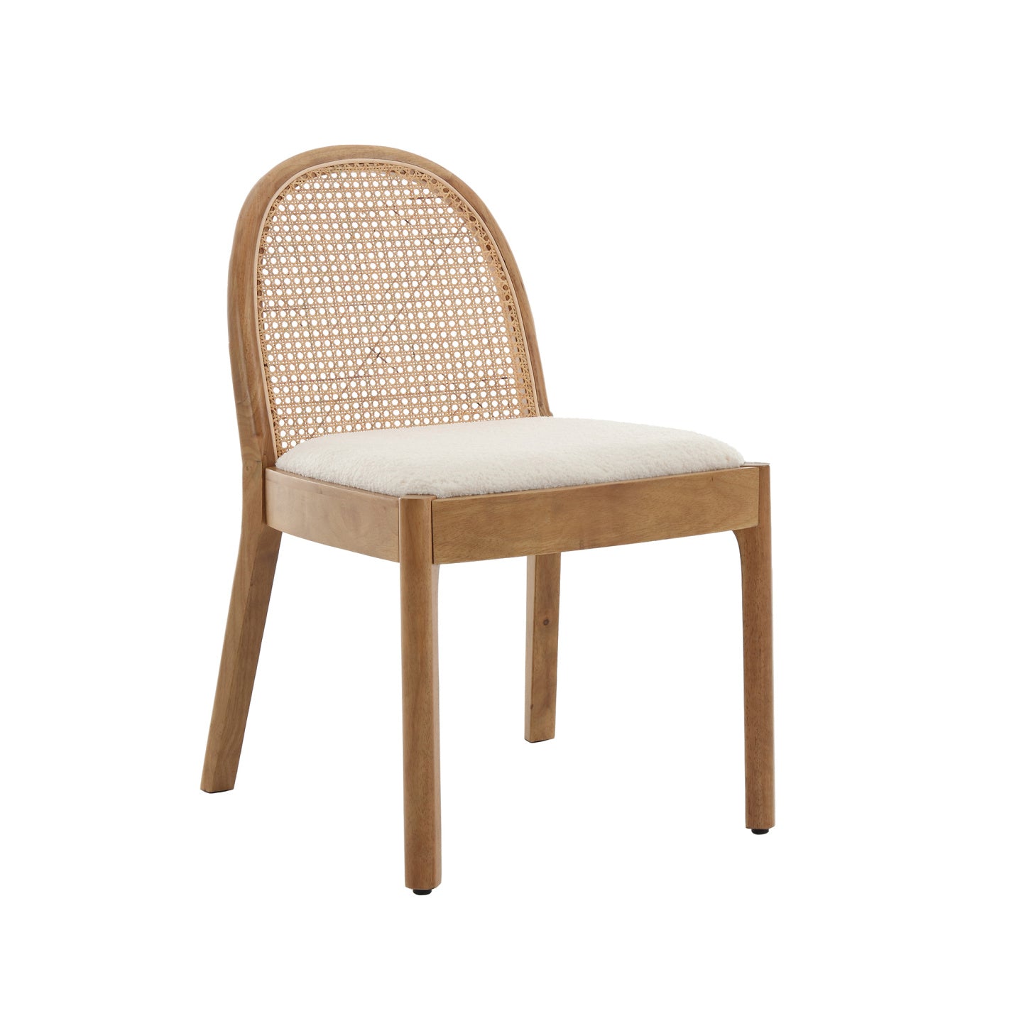 Salem Mid Century Modern Rattan Dining Chairs (set of 2)