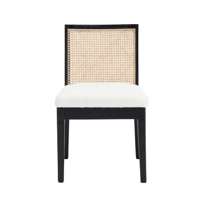 Weston Modern Cane Dining Chairs (set of 2)