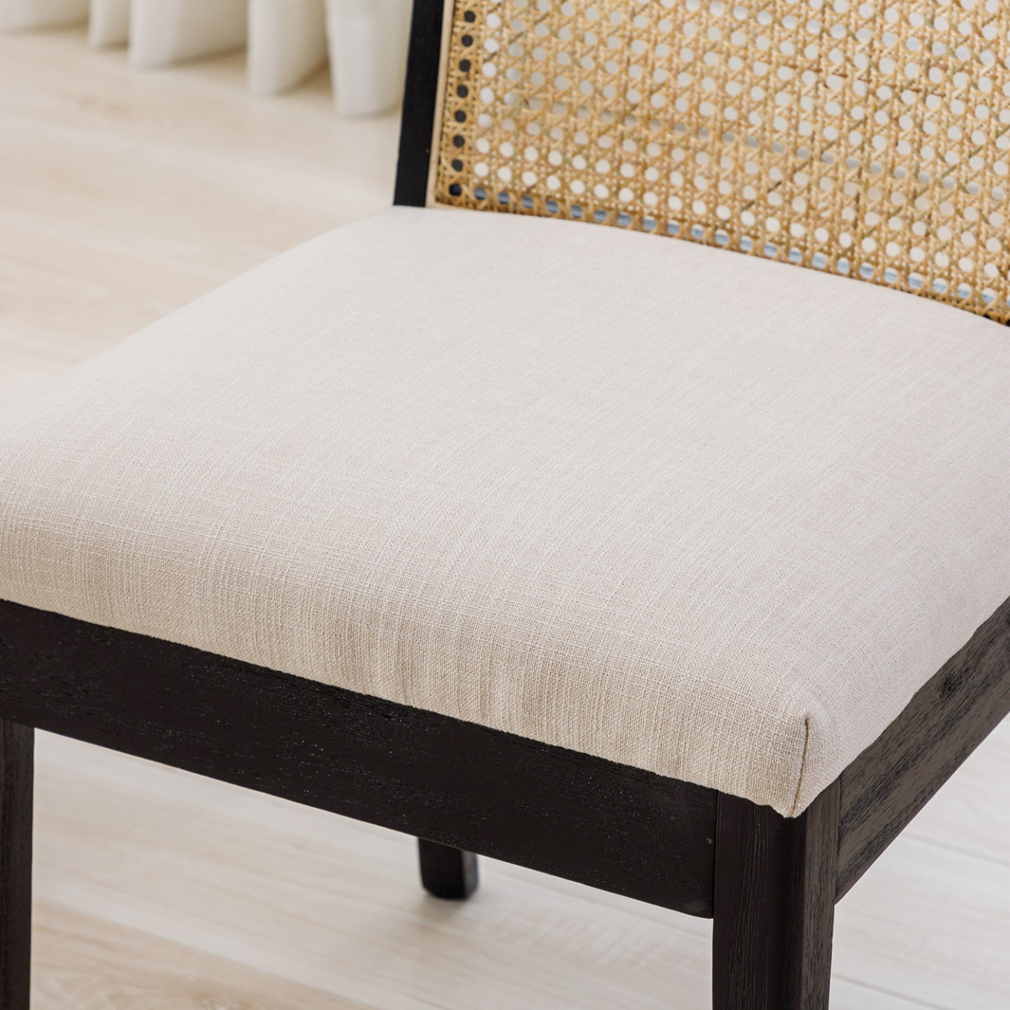 Weston Modern Cane Dining Chairs (set of 2)