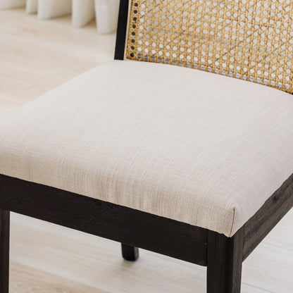 Weston Modern Cane Dining Chairs (set of 2)