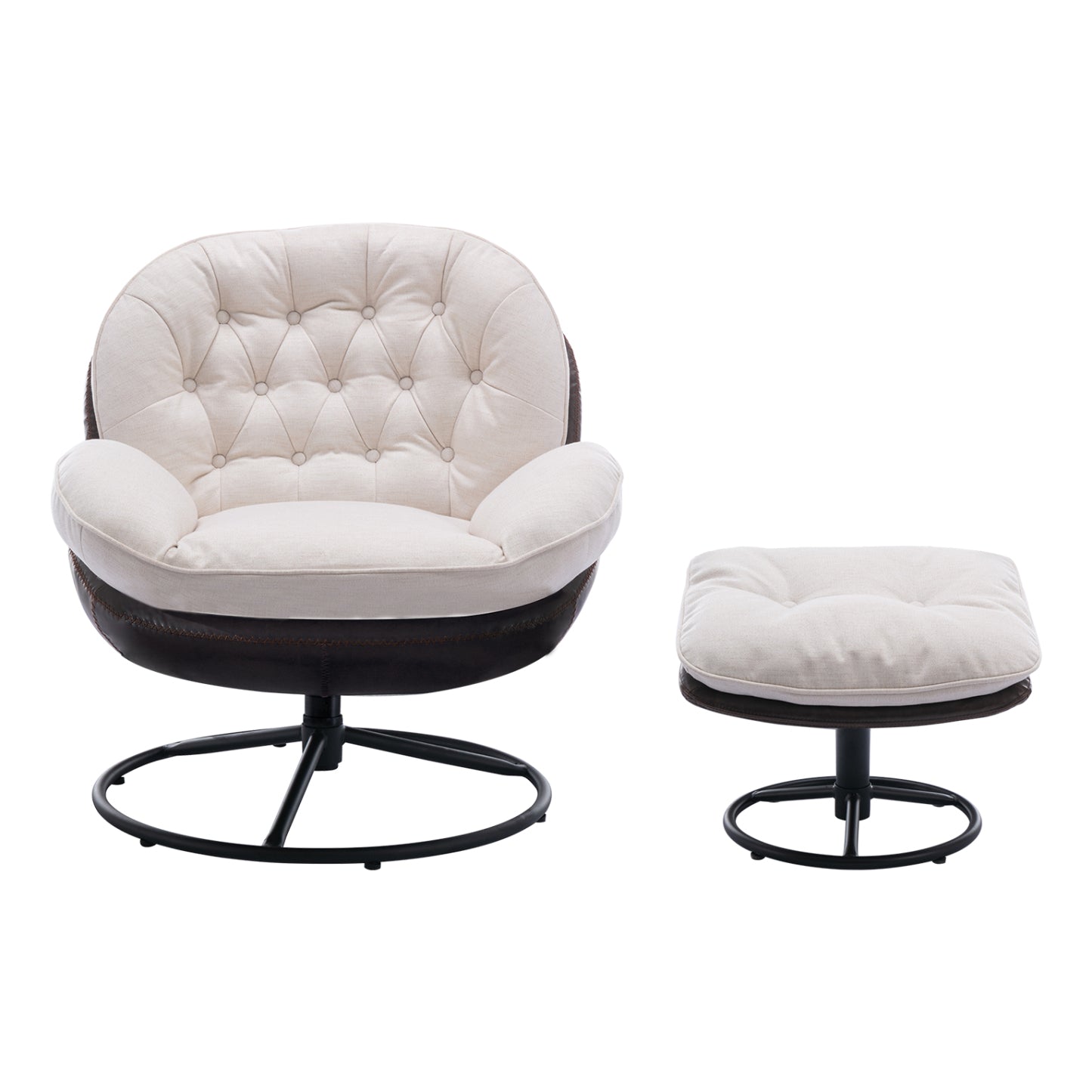 Nevan Lounge Chair with Ottoman