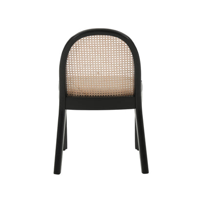 Salem Mid Century Modern Rattan Dining Chairs (set of 2)