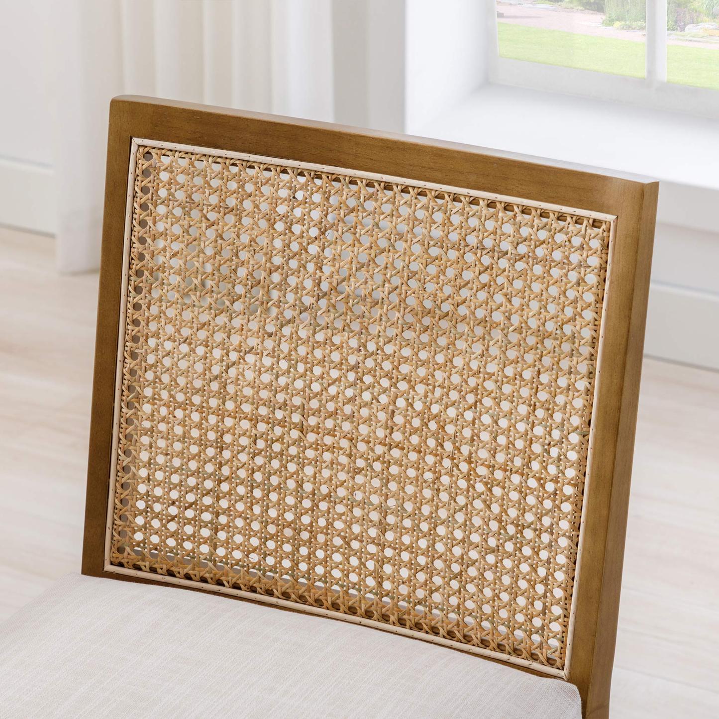 Weston Modern Cane Dining Chairs (set of 2)