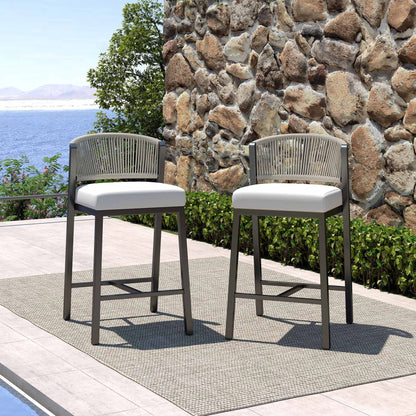 Lowel Outdoor Bar Table Set