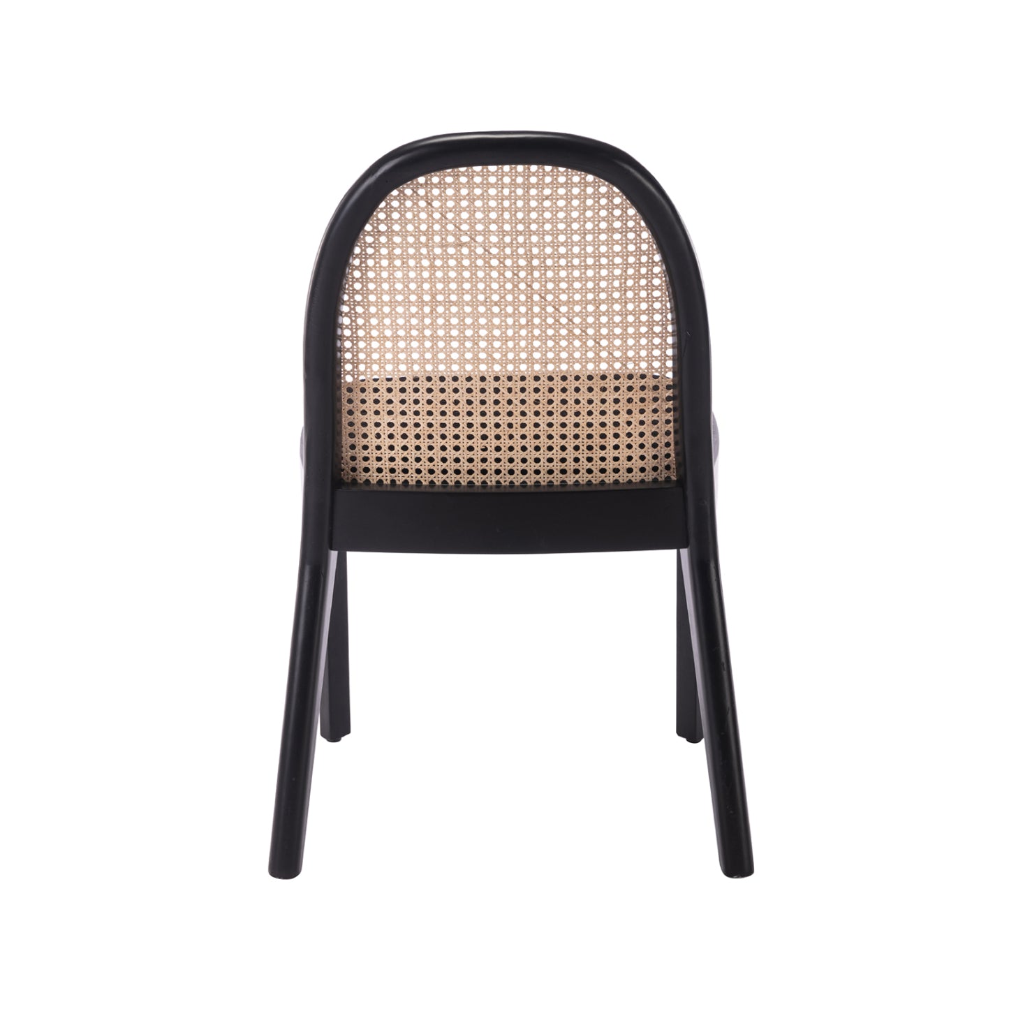 Salem Mid Century Modern Rattan Dining Chairs (set of 2)