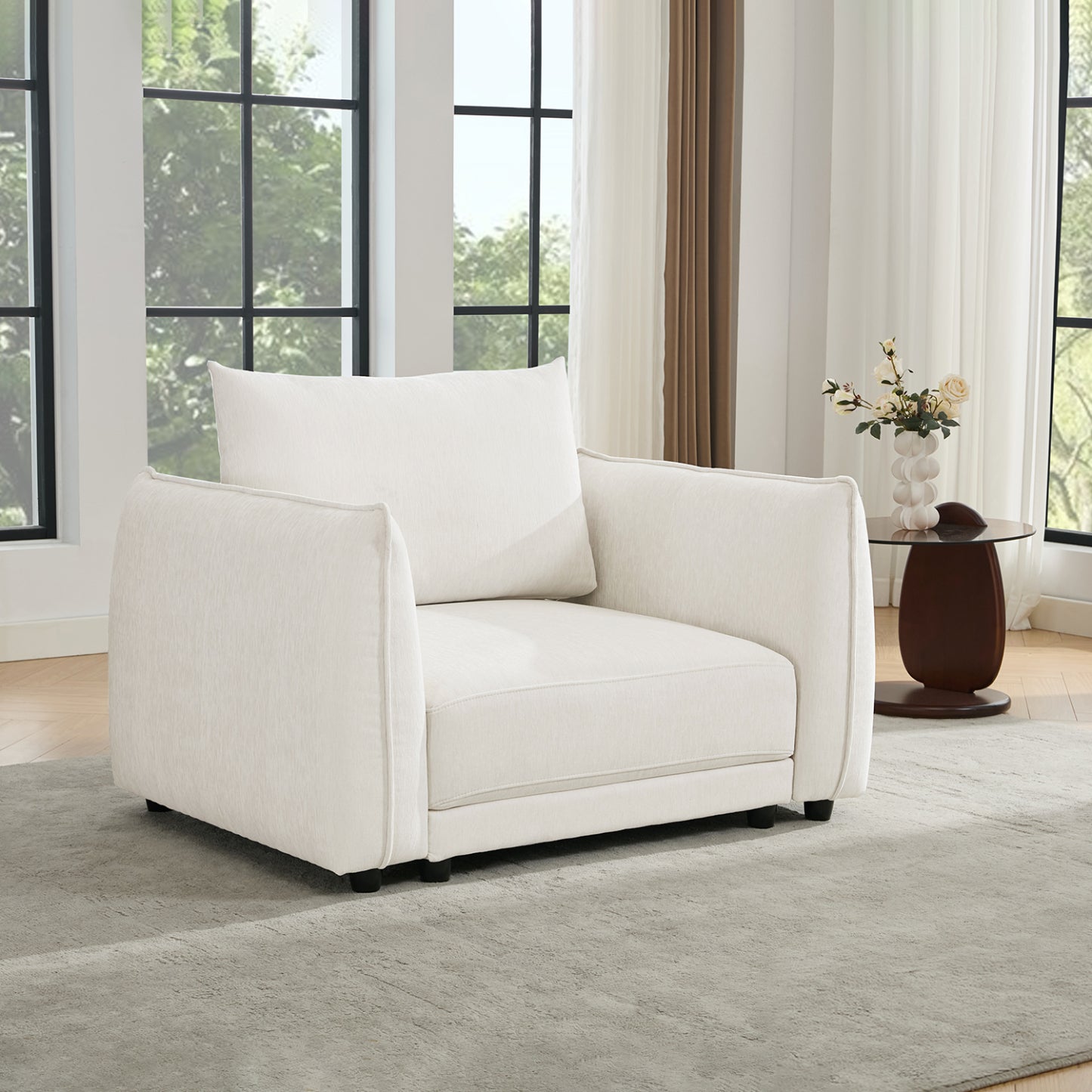 Leen Sectional Sofa - Modern White Sofa
