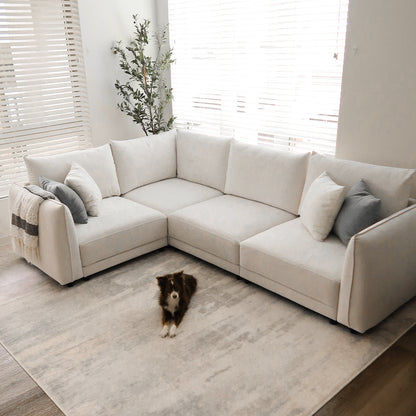 Leen Sectional Sofa - Modern White Sofa