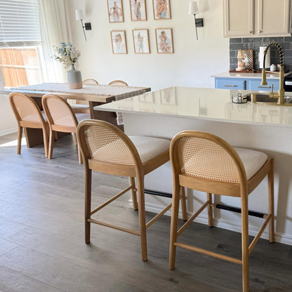 Salem Rattan Bar Stools (set of 2)