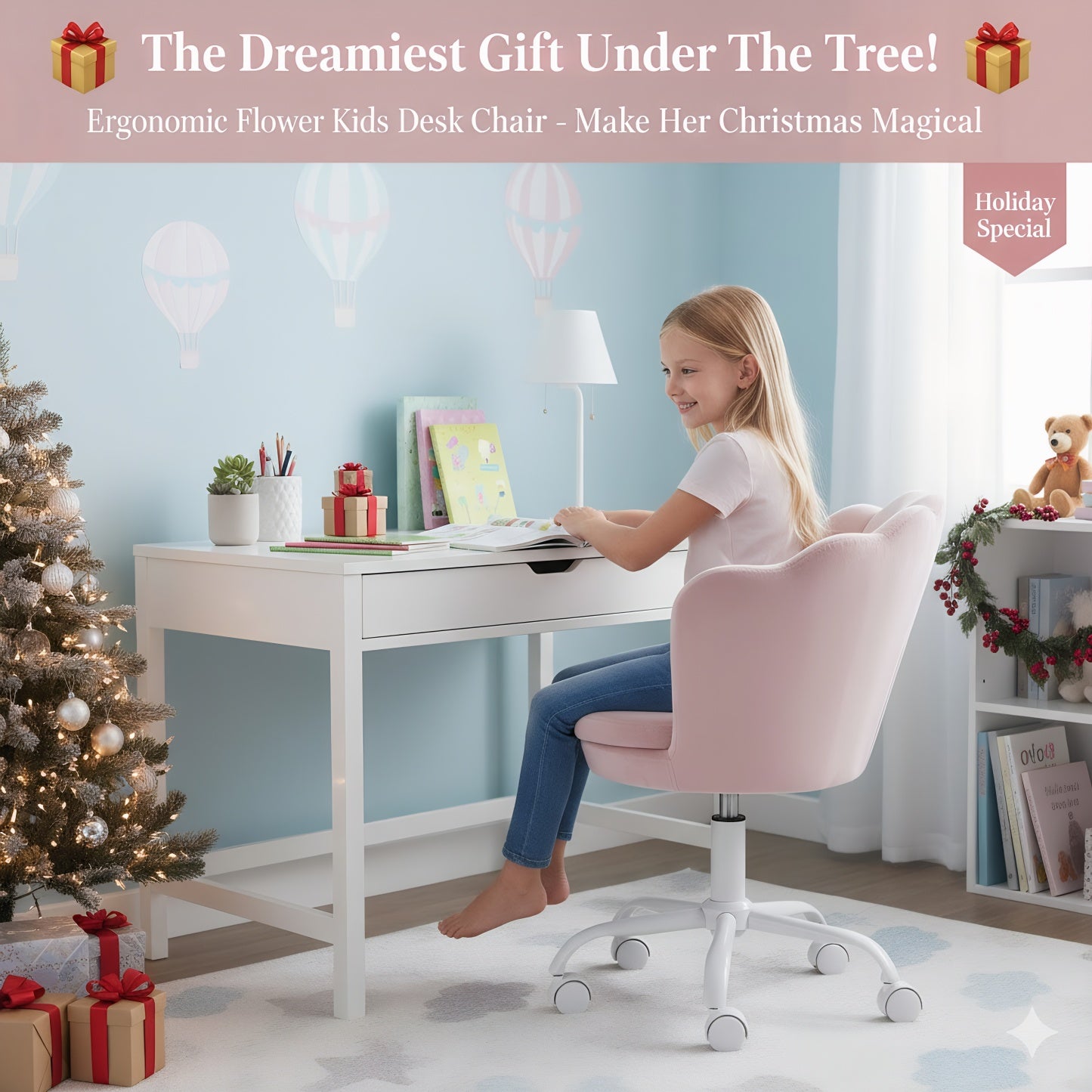 Flower Kids Adjustable Desk Chair